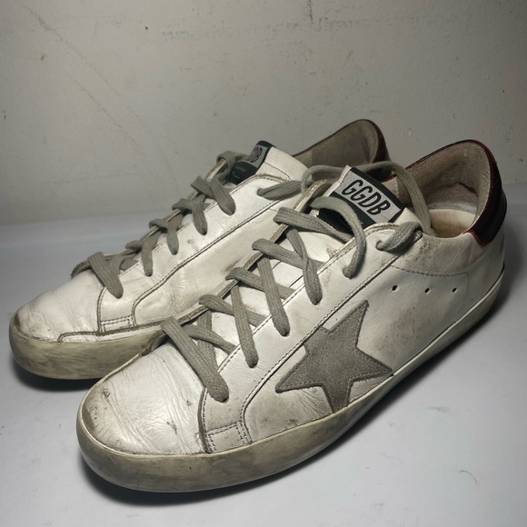 GOLDEN GOOSE súper star white Cherry sz 39 - Picture 8 of 15